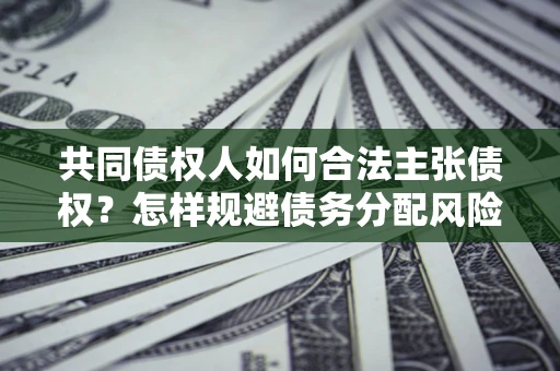 武汉共同债权人如何合法主张债权？怎样规避债务分配风险？