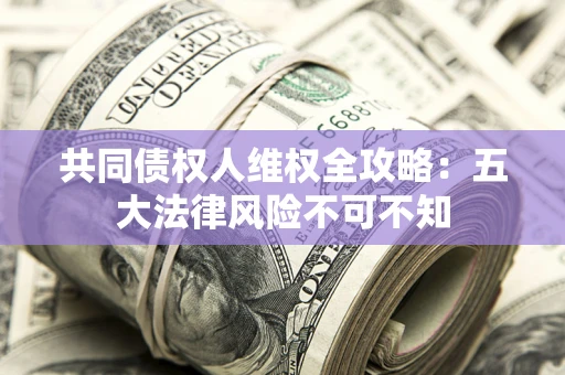 武汉共同债权人维权全攻略：五大法律风险不可不知