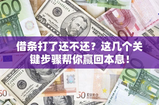 武汉借条打了还不还？这几个关键步骤帮你赢回本息！