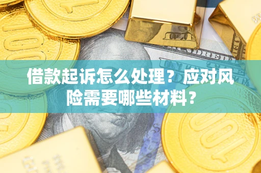武汉借款起诉怎么处理？应对风险需要哪些材料？