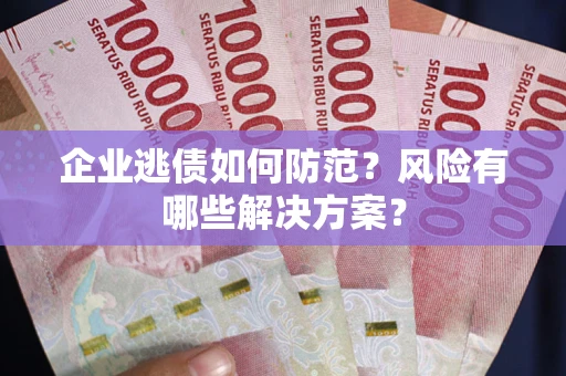 武汉企业逃债如何防范？风险有哪些解决方案？