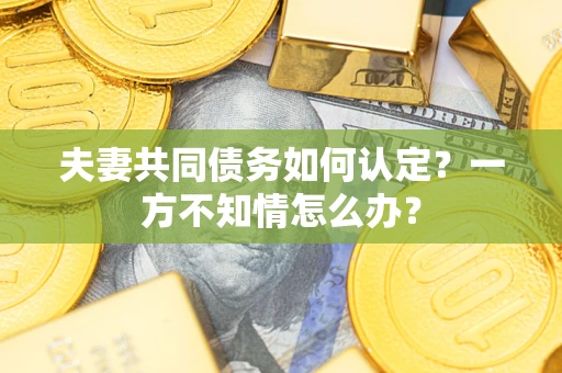 武汉夫妻共同债务如何认定？一方不知情怎么办？