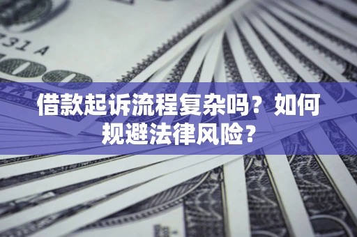 武汉借款起诉流程复杂吗？如何规避法律风险？