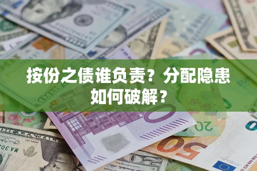 武汉按份之债谁负责？分配隐患如何破解？