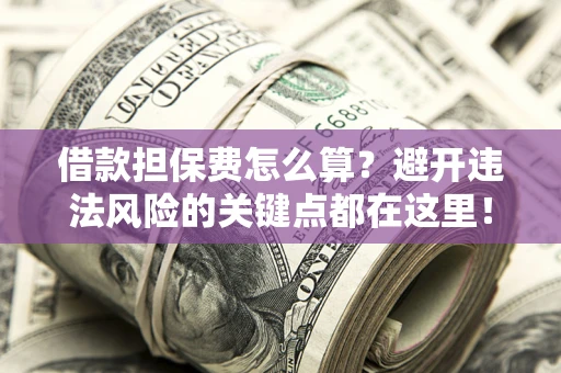 武汉借款担保费怎么算？避开违法风险的关键点都在这里！