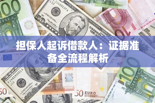 武汉担保人起诉借款人：证据准备全流程解析