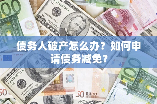 武汉债务人破产怎么办？如何申请债务减免？