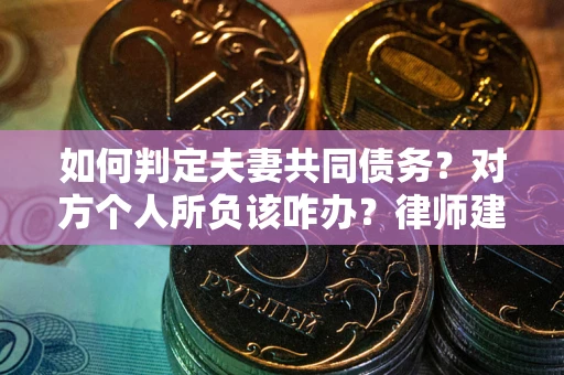 武汉如何判定夫妻共同债务？对方个人所负该咋办？律师建议