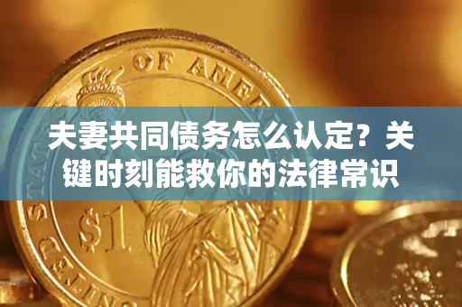武汉夫妻共同债务怎么认定？关键时刻能救你的法律常识